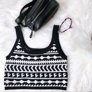 Ecote Women Sz S Med Aztec Tribal Print tank top